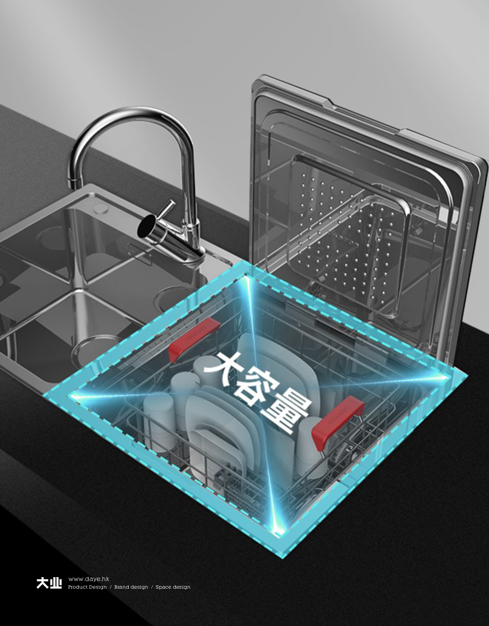 industrial design，product design，Kitchen electrical design，Dishwasher design，