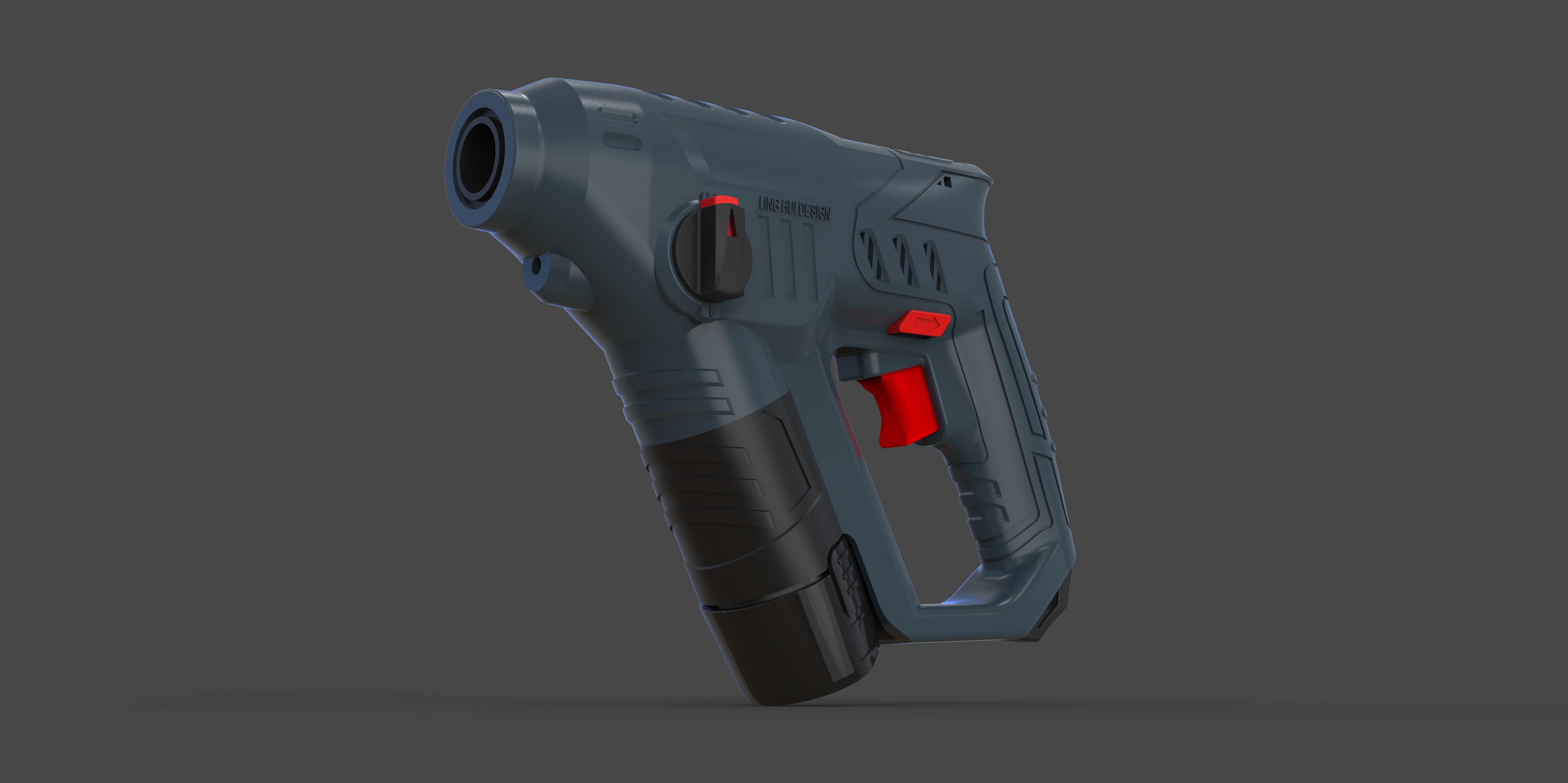 Design scheme of lightweight electric hammer.，