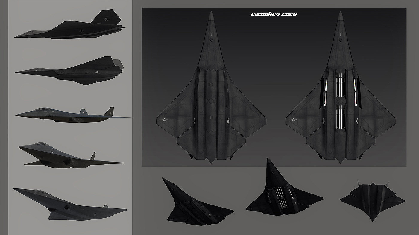 战斗机，飞机，隐身战斗机，六代机，军队，概念设计，