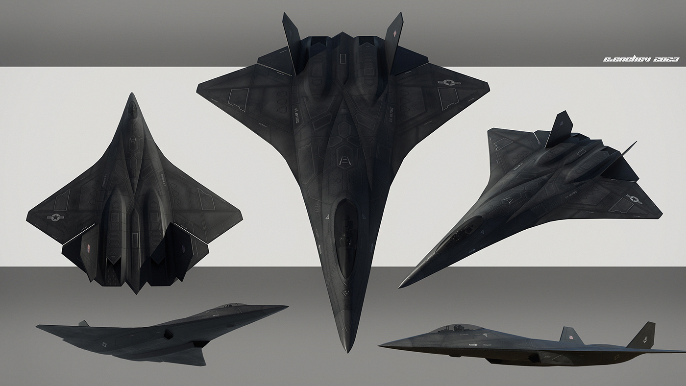 fighter，aircraft，Stealth fighter，Sixth generation machine，army，conceptual design，