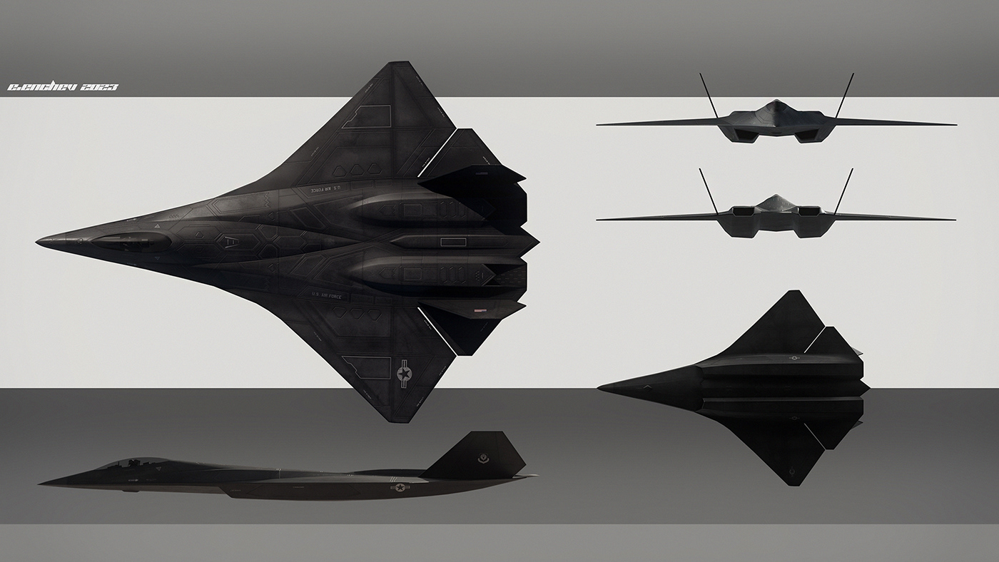 fighter，aircraft，Stealth fighter，Sixth generation machine，army，conceptual design，