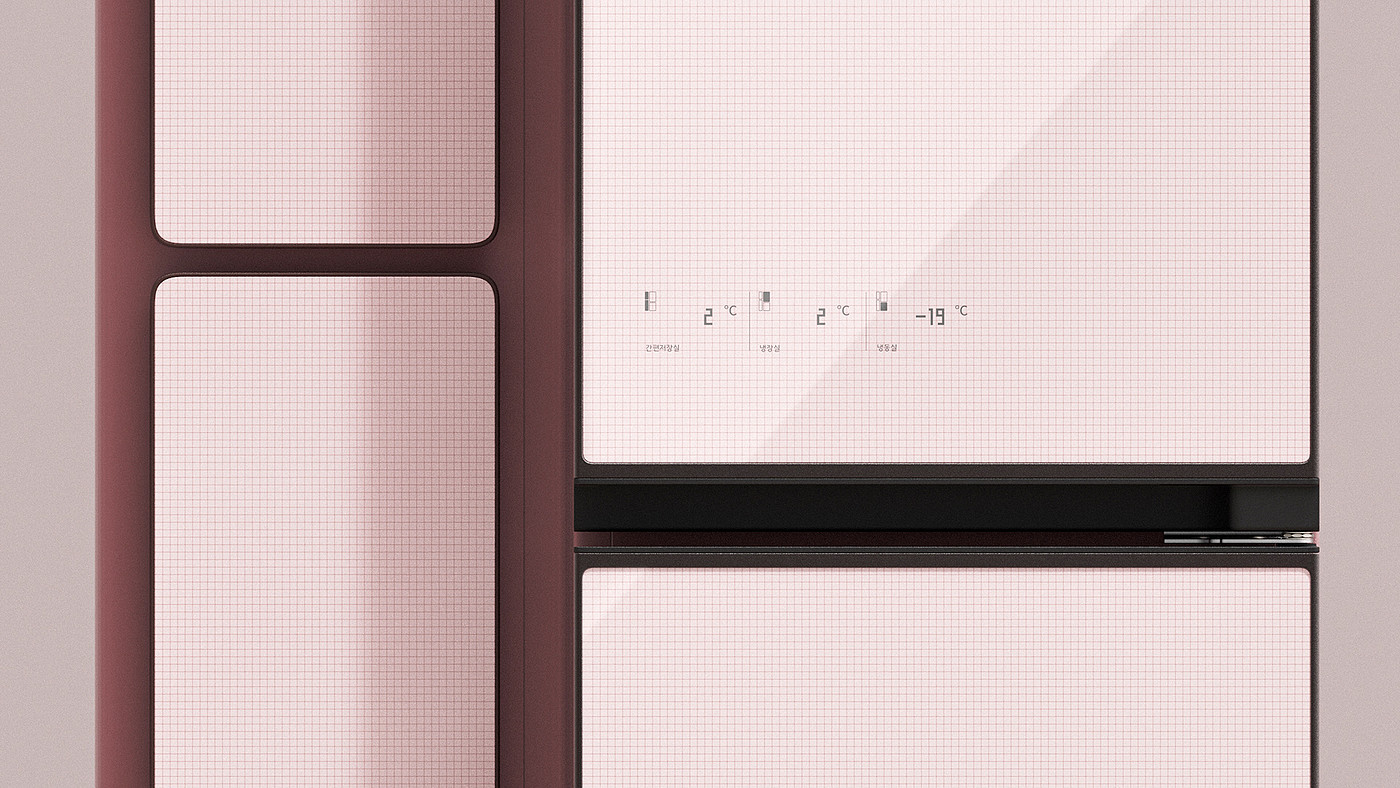 Refrigerator，household electrical appliances，product design，Appearance design，delicate，