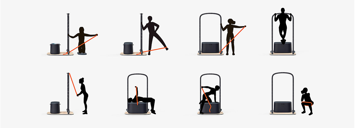 Fitness equipment，product design，Appearance design，intelligence，convenient，Fitness Equipment，