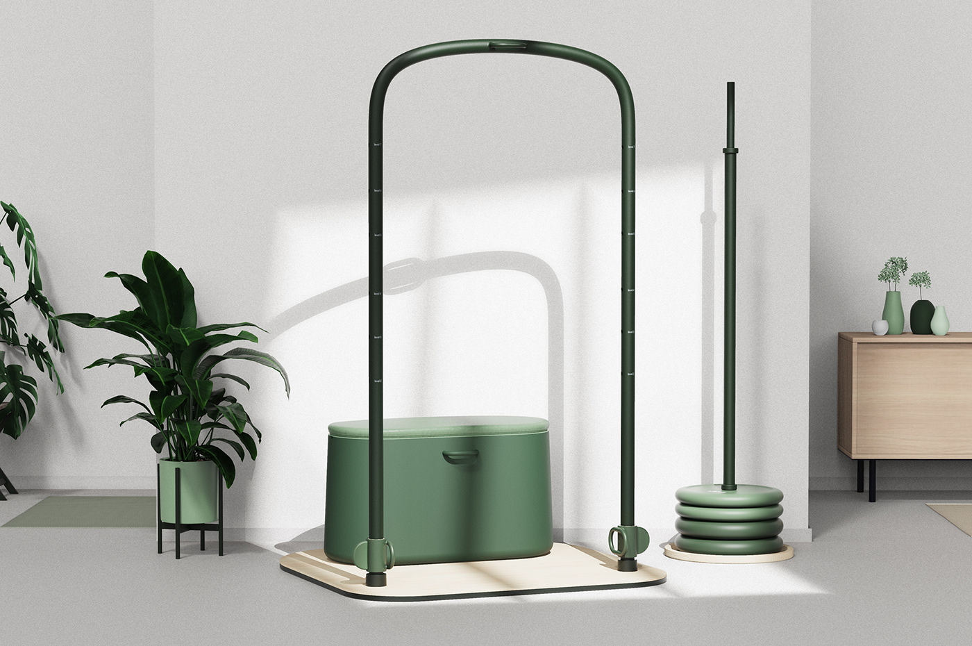 Fitness equipment，product design，Appearance design，intelligence，convenient，Fitness Equipment，