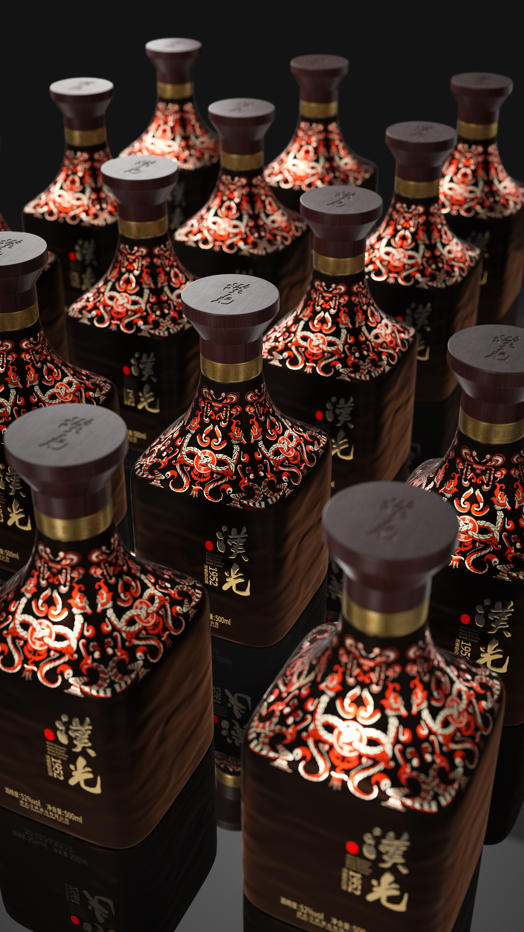 packing，Design，Alcohol，Gift box，Bottle type，typeface，