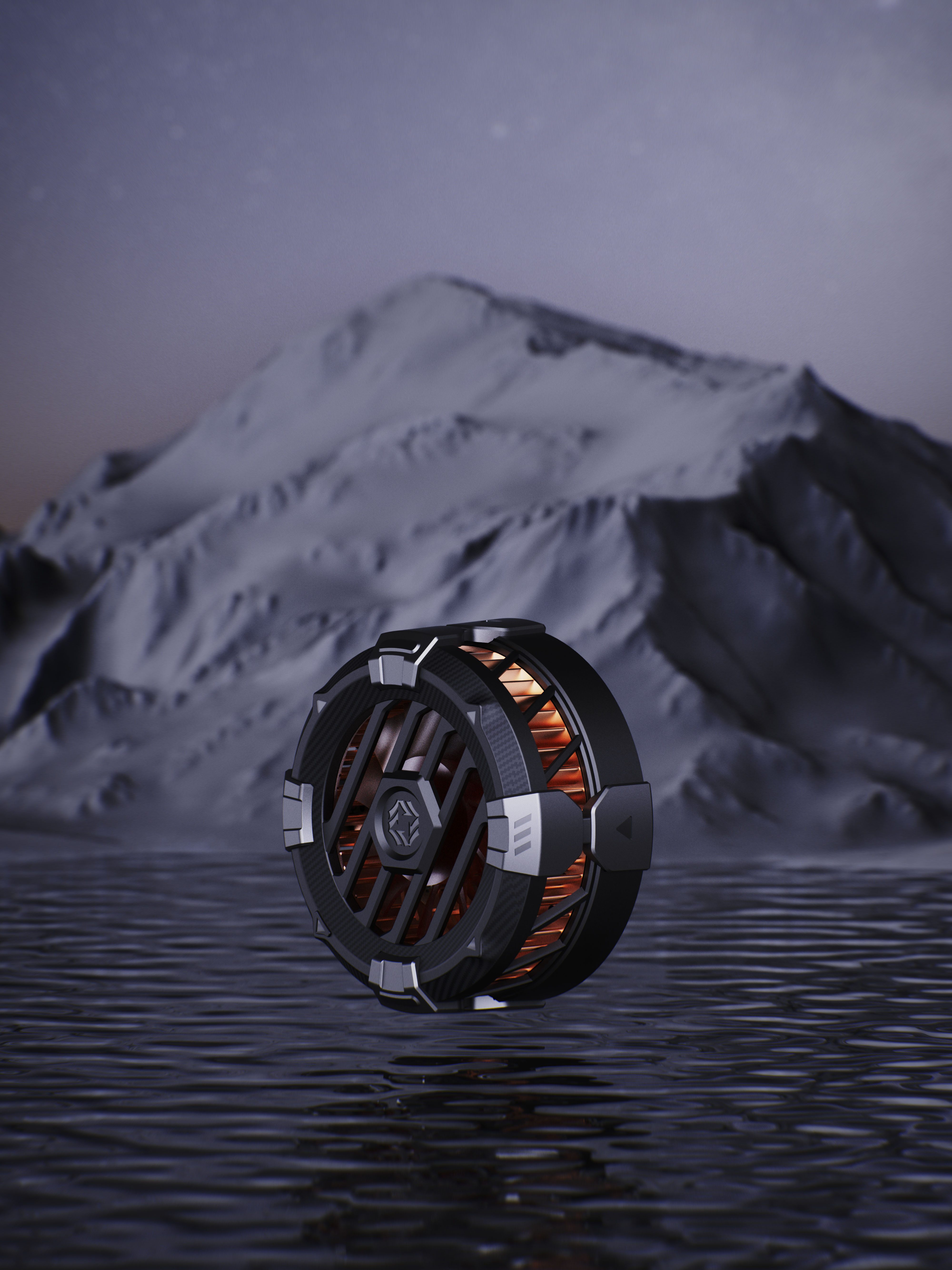 Semiconductor heat dissipation，Flat radiator，Mobile phone radiator，Eating chicken cooling artifact，Magnetic heat sink，Paiwei，PIVA，product design，