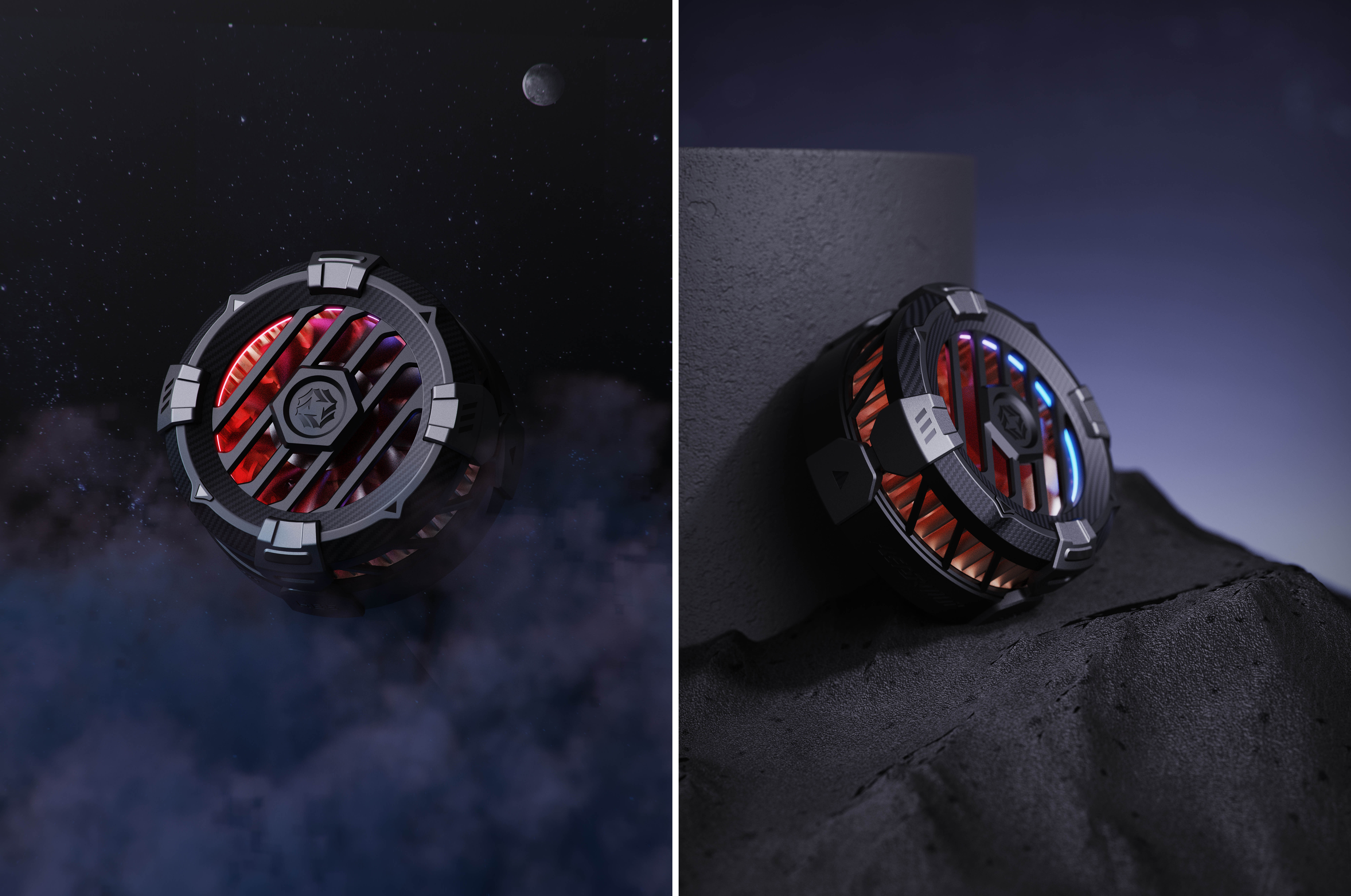 Semiconductor heat dissipation，Flat radiator，Mobile phone radiator，Eating chicken cooling artifact，Magnetic heat sink，Paiwei，PIVA，product design，