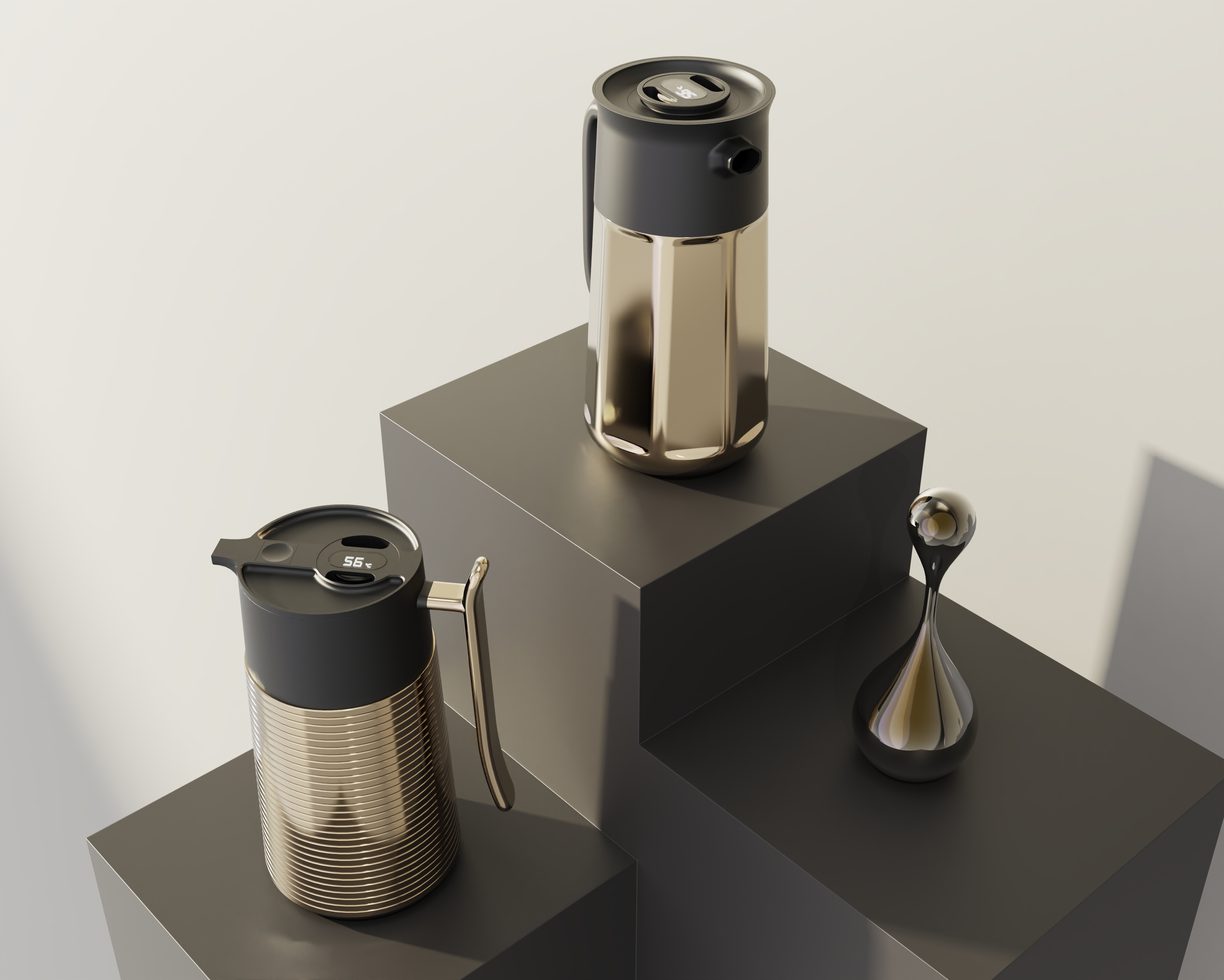 stuffy teapot，Light luxury，Thermal insulation kettle，