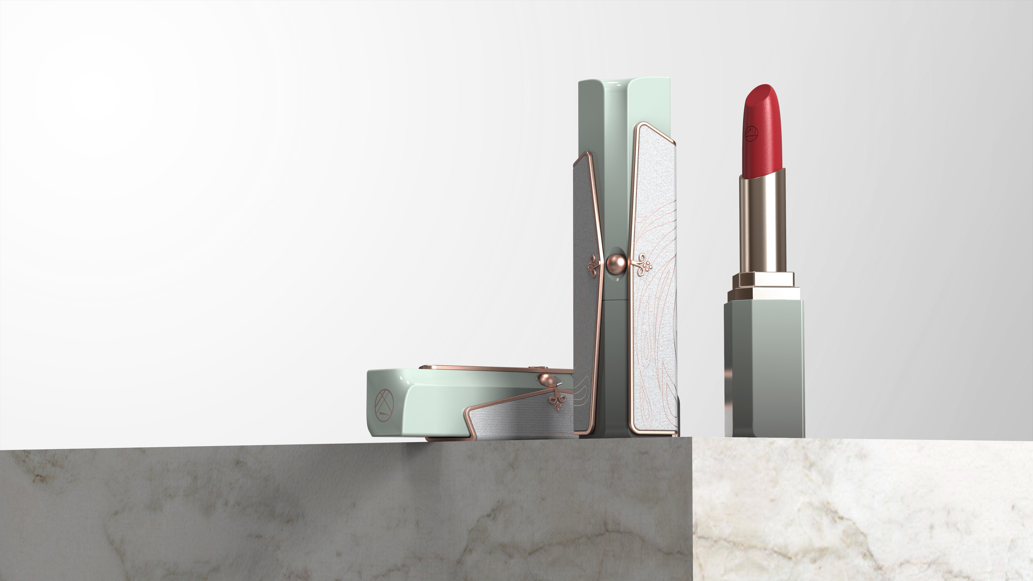 Lipstick，Powder，Cosmetics，Beauty makeup，