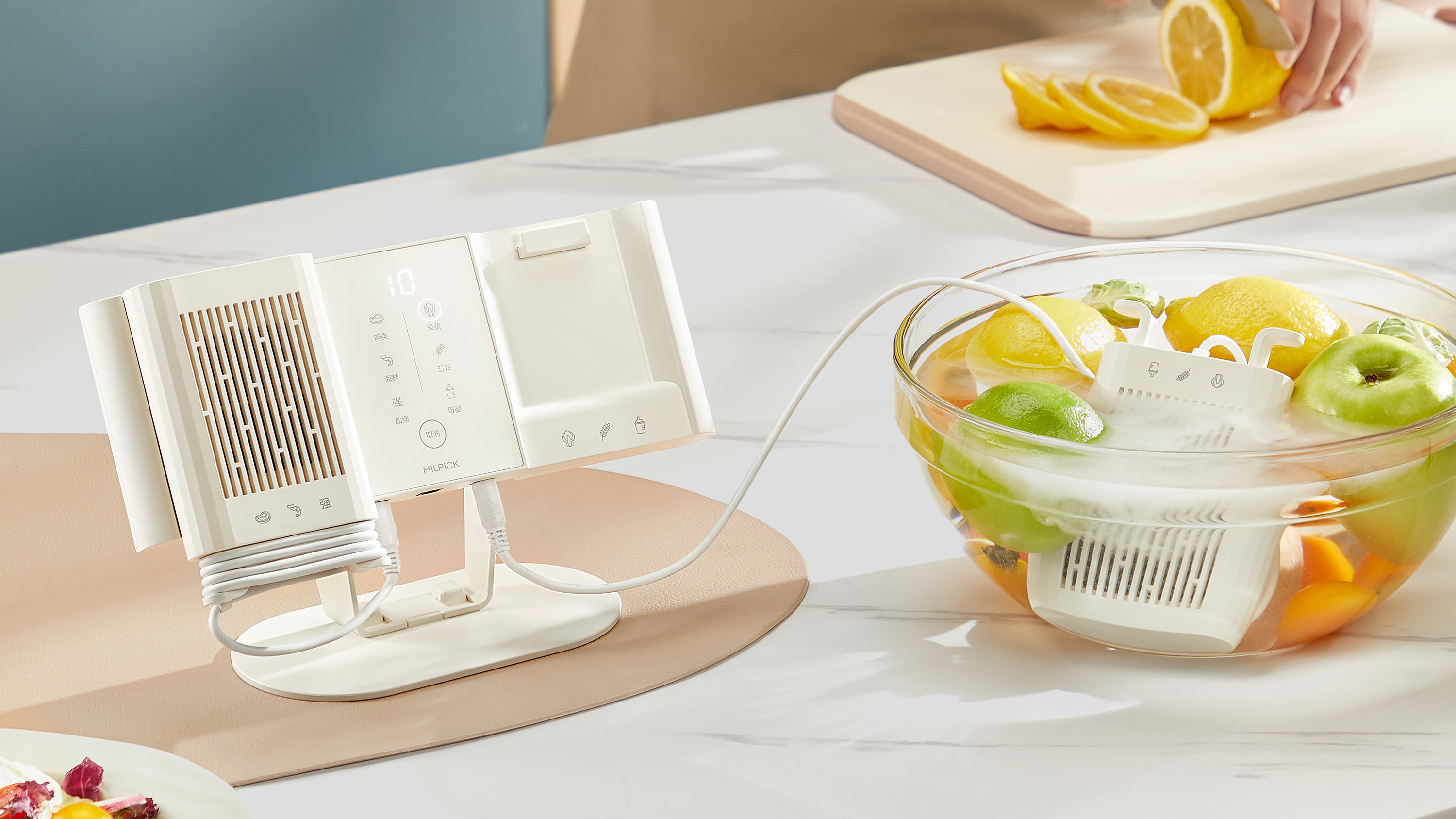 Fruit and vegetable cleaning machine，Kitchen supplies，Cleaning machine，Cable double warehouse，