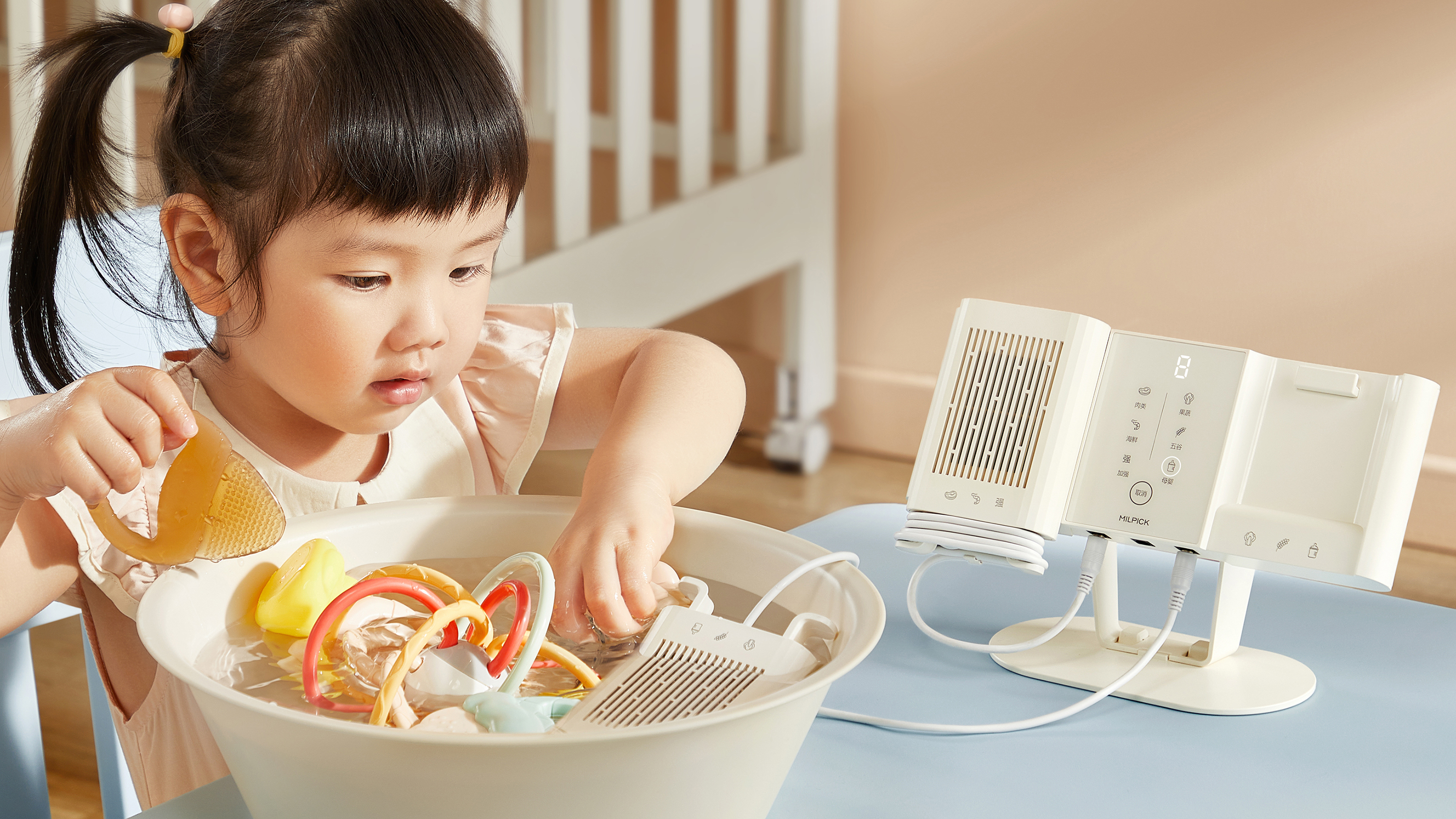 Fruit and vegetable cleaning machine，Kitchen supplies，Cleaning machine，Cable double warehouse，