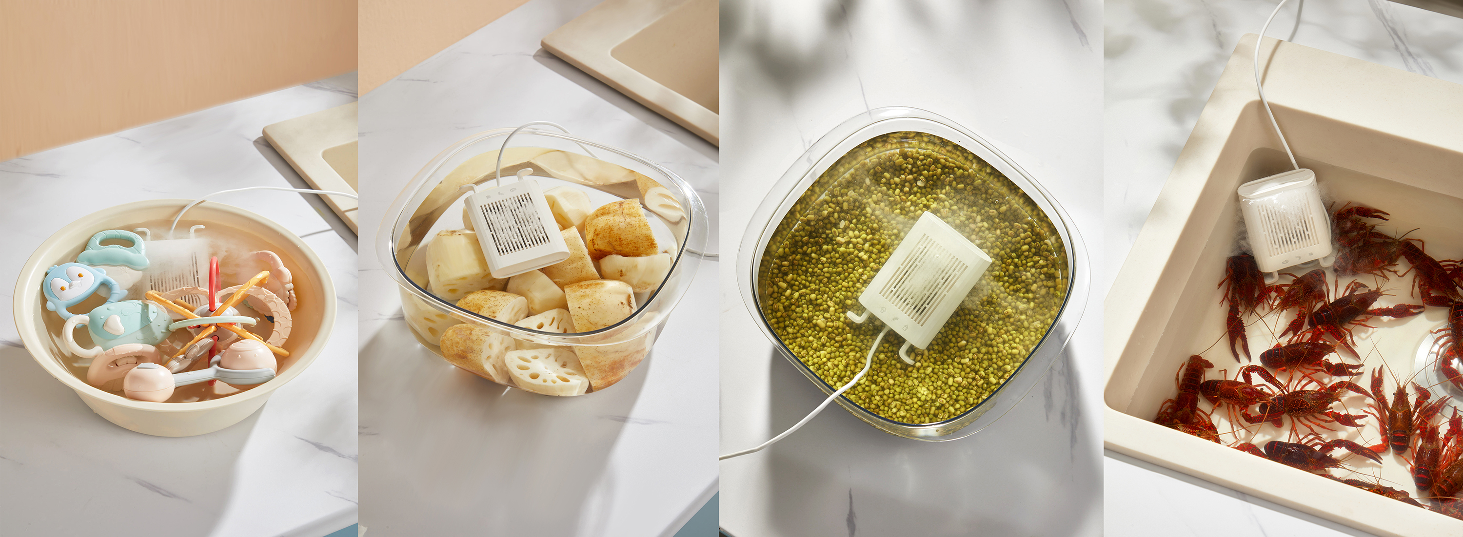 Fruit and vegetable cleaning machine，Kitchen supplies，Cleaning machine，Cable double warehouse，