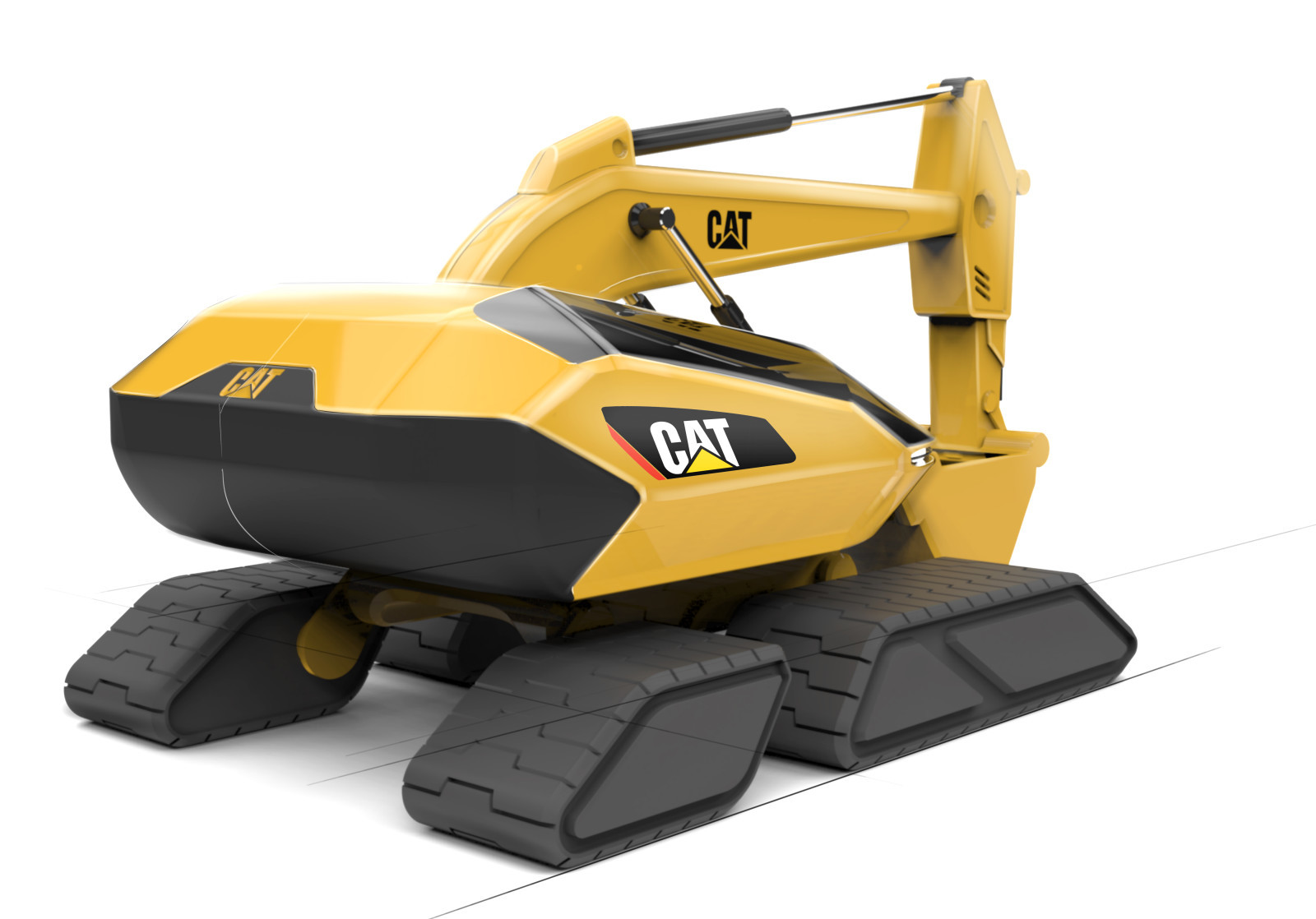 excavating machinery，cat，conceptual design，heavy industry，construction machinery，industrial design，