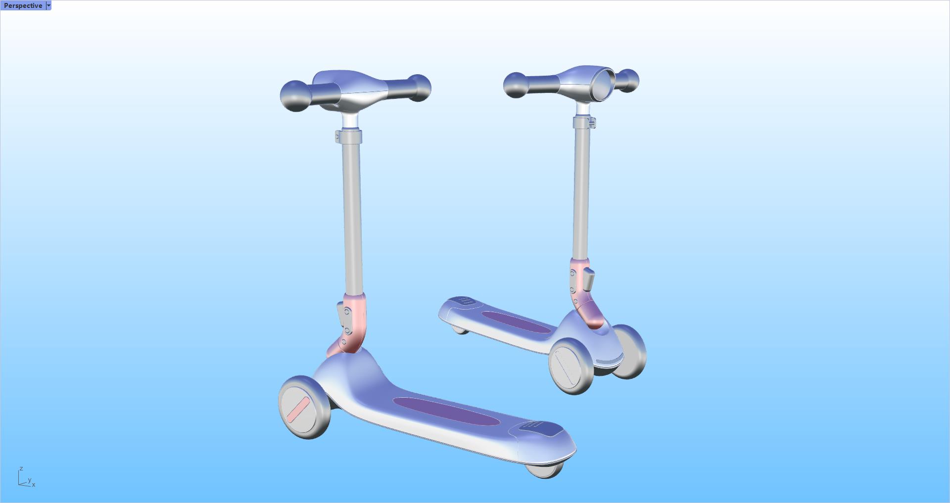 Stroller，Migao car，Case pulling car，Children's scooters，Rhinoceros modeling，Tutorial sharing，Rhino tutorial，