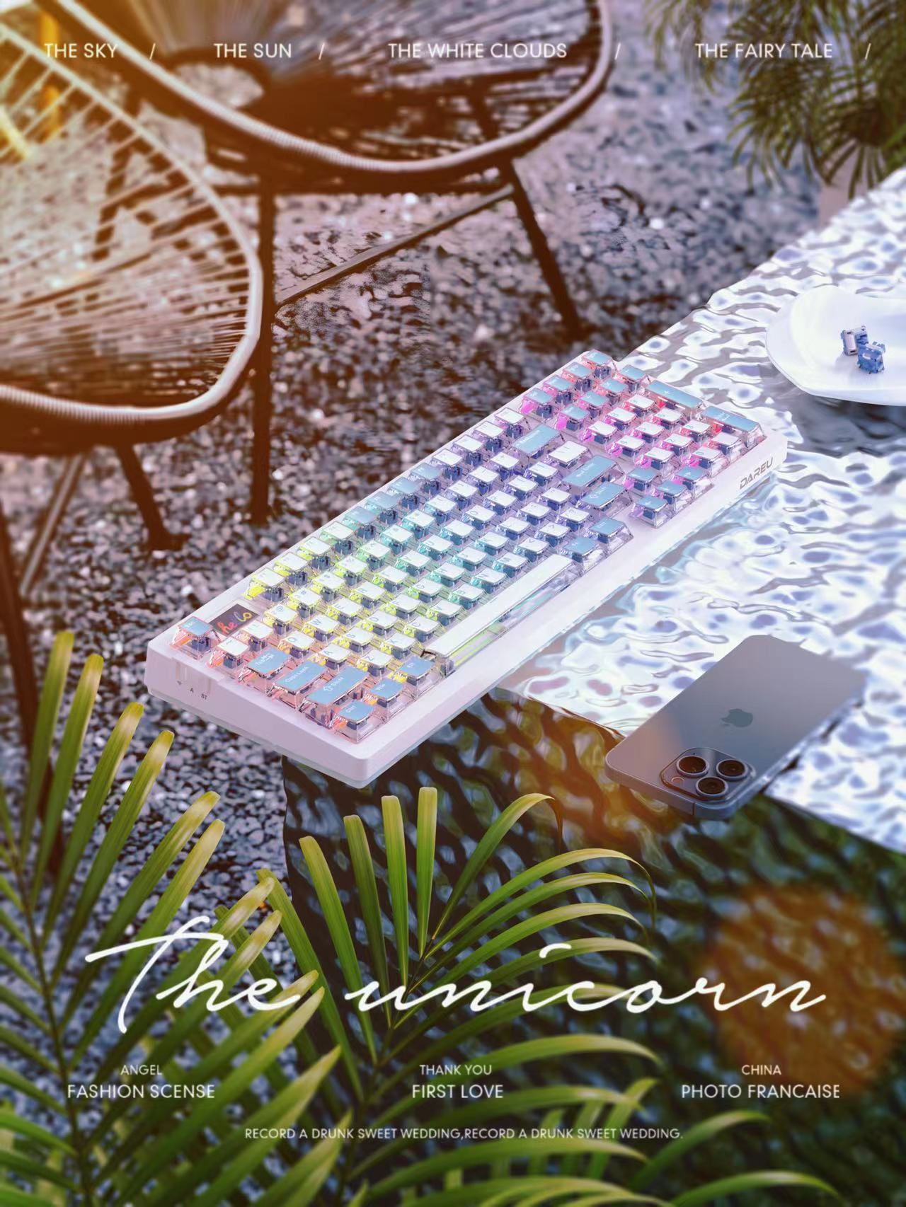 Daryou，Mechanical keyboard，Bluetooth Keyboard，Render，