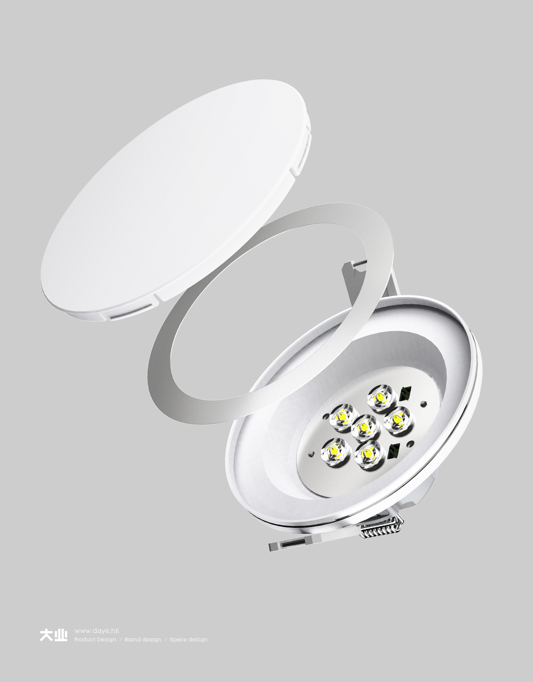 industrial design，product design，Lamp design，lighting design ，Downlight，