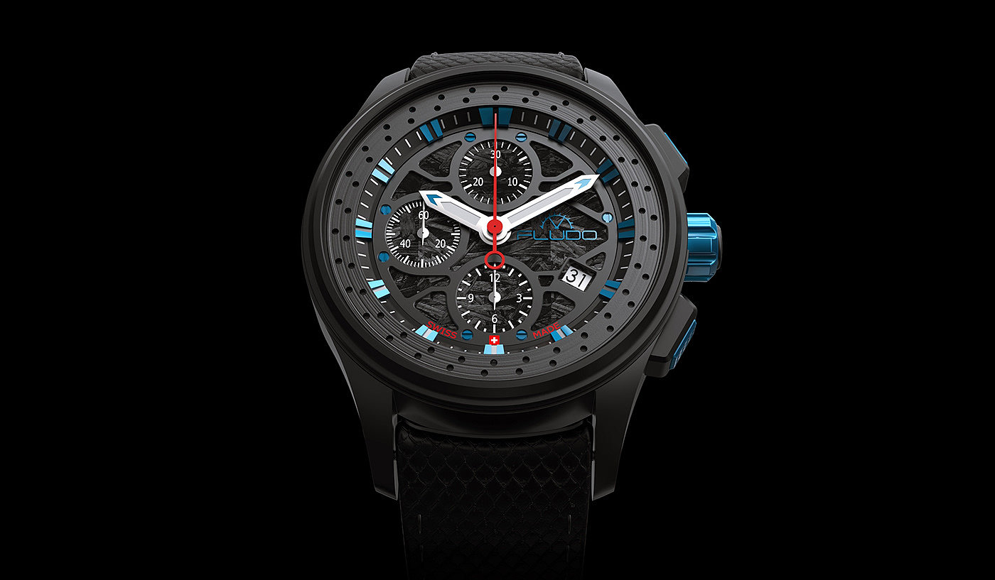 Wrist watch，black，waterproof，