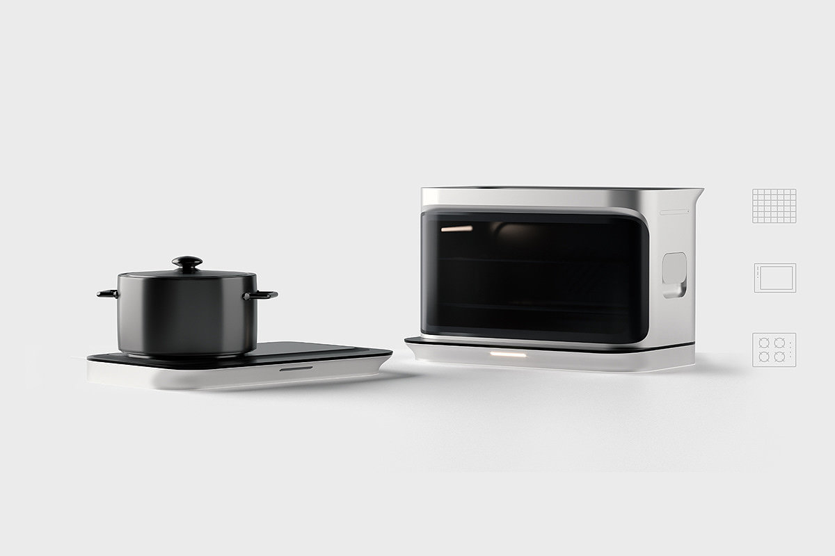 kitchen，kitchenware，oven，Grill，decker，product design，