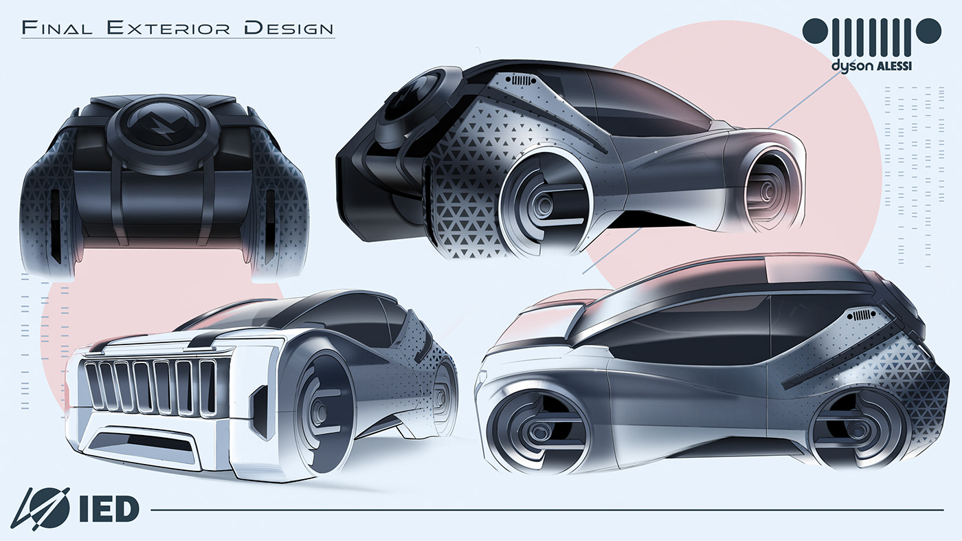 automobile，conceptual design，jeep，industrial design，Design，Jeep iDuo，