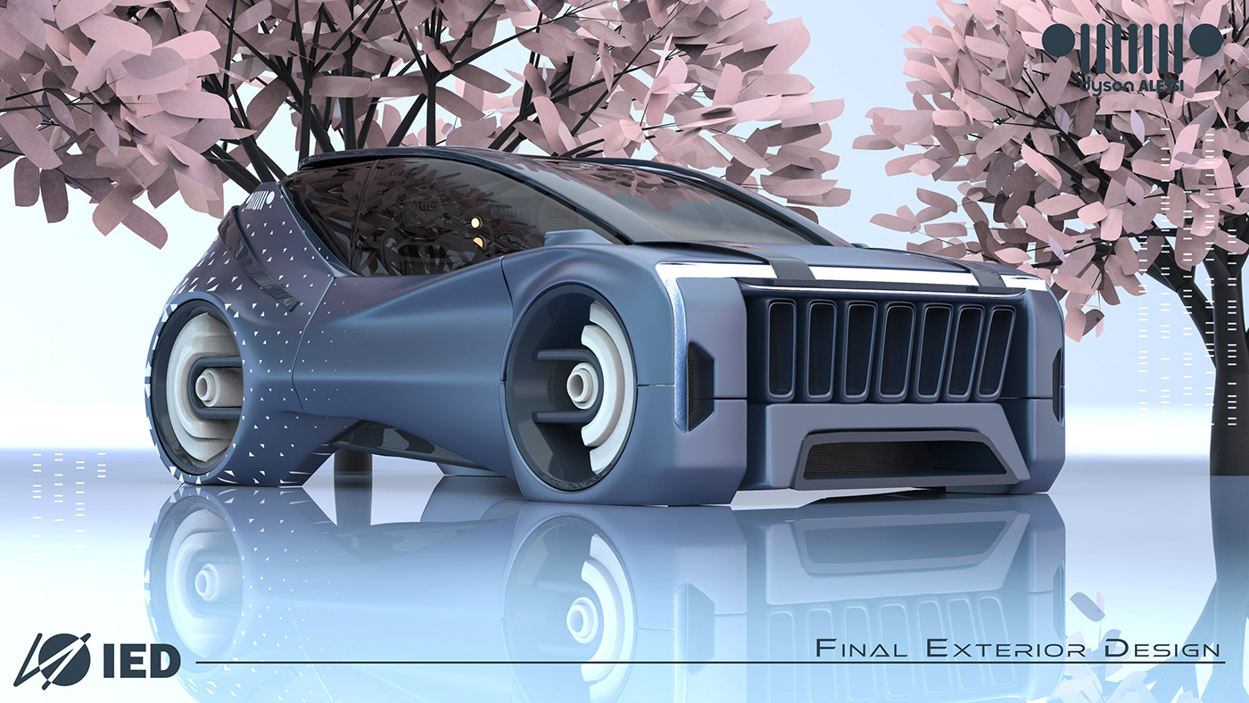 automobile，conceptual design，jeep，industrial design，Design，Jeep iDuo，