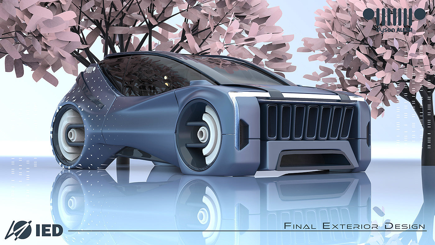 automobile，conceptual design，jeep，industrial design，Design，Jeep iDuo，