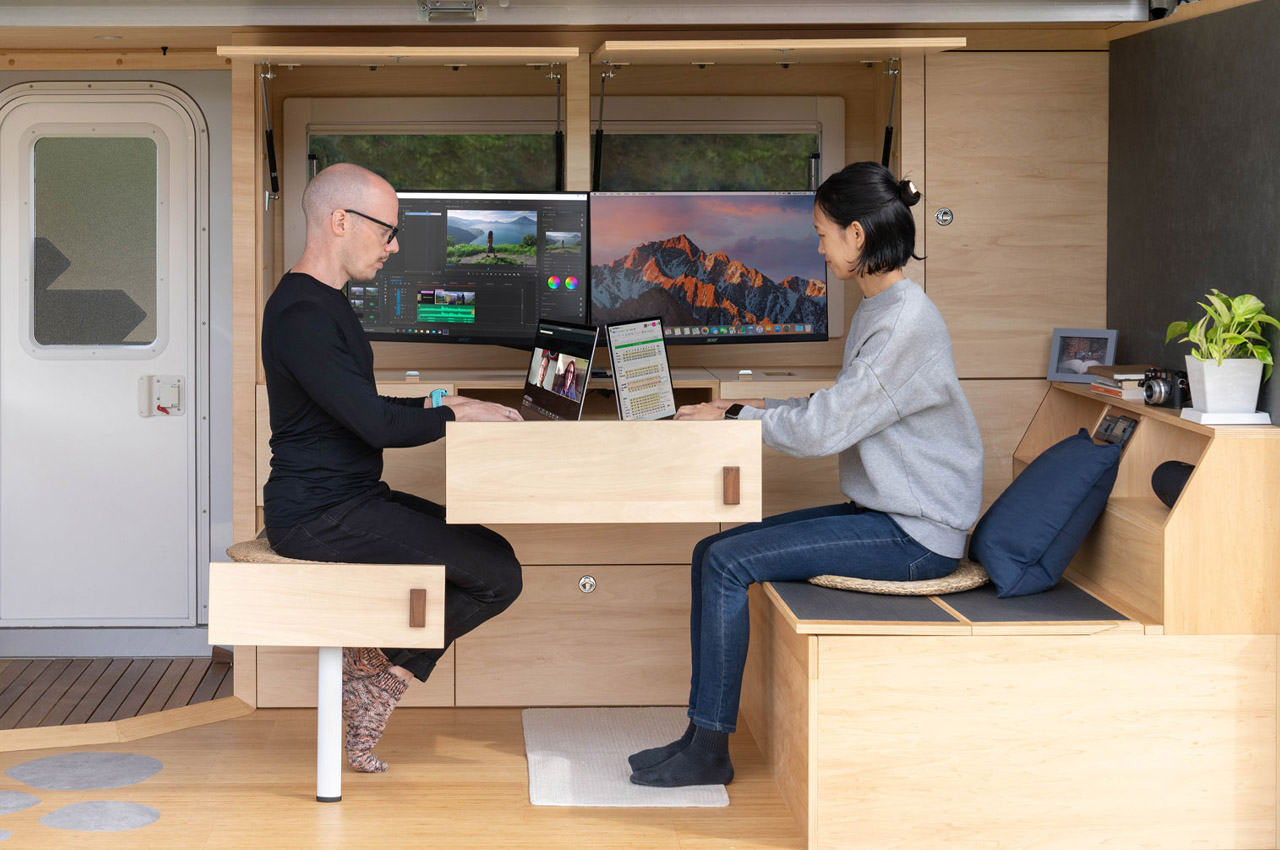 Mobile office，industrial design，office，studio，Design，