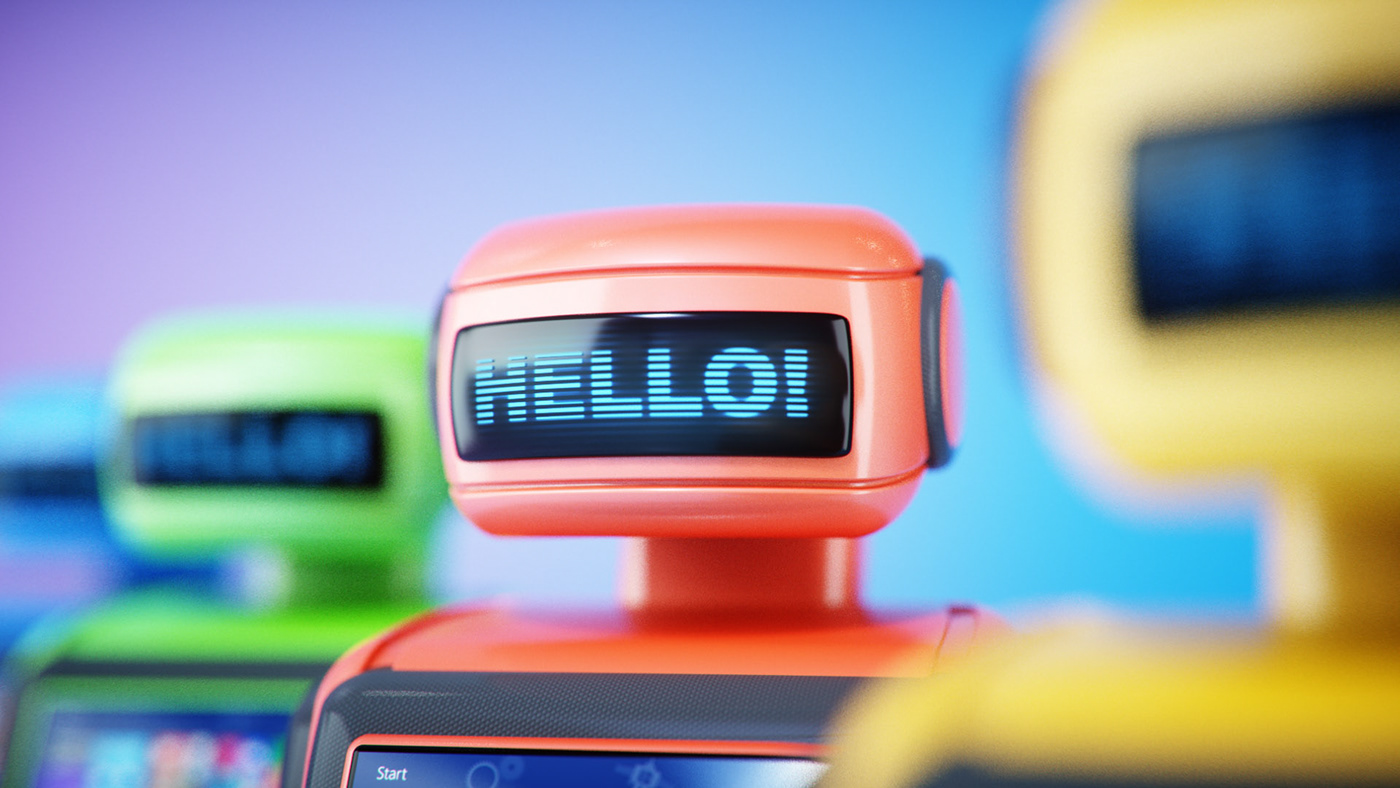 3d，robot，c4d，conceptual design，Microsoft，industrial design，