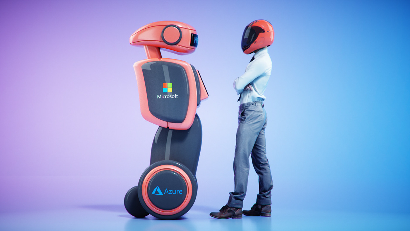 3d，robot，c4d，conceptual design，Microsoft，industrial design，