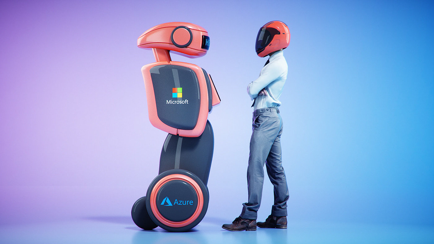 3d，robot，c4d，conceptual design，Microsoft，industrial design，