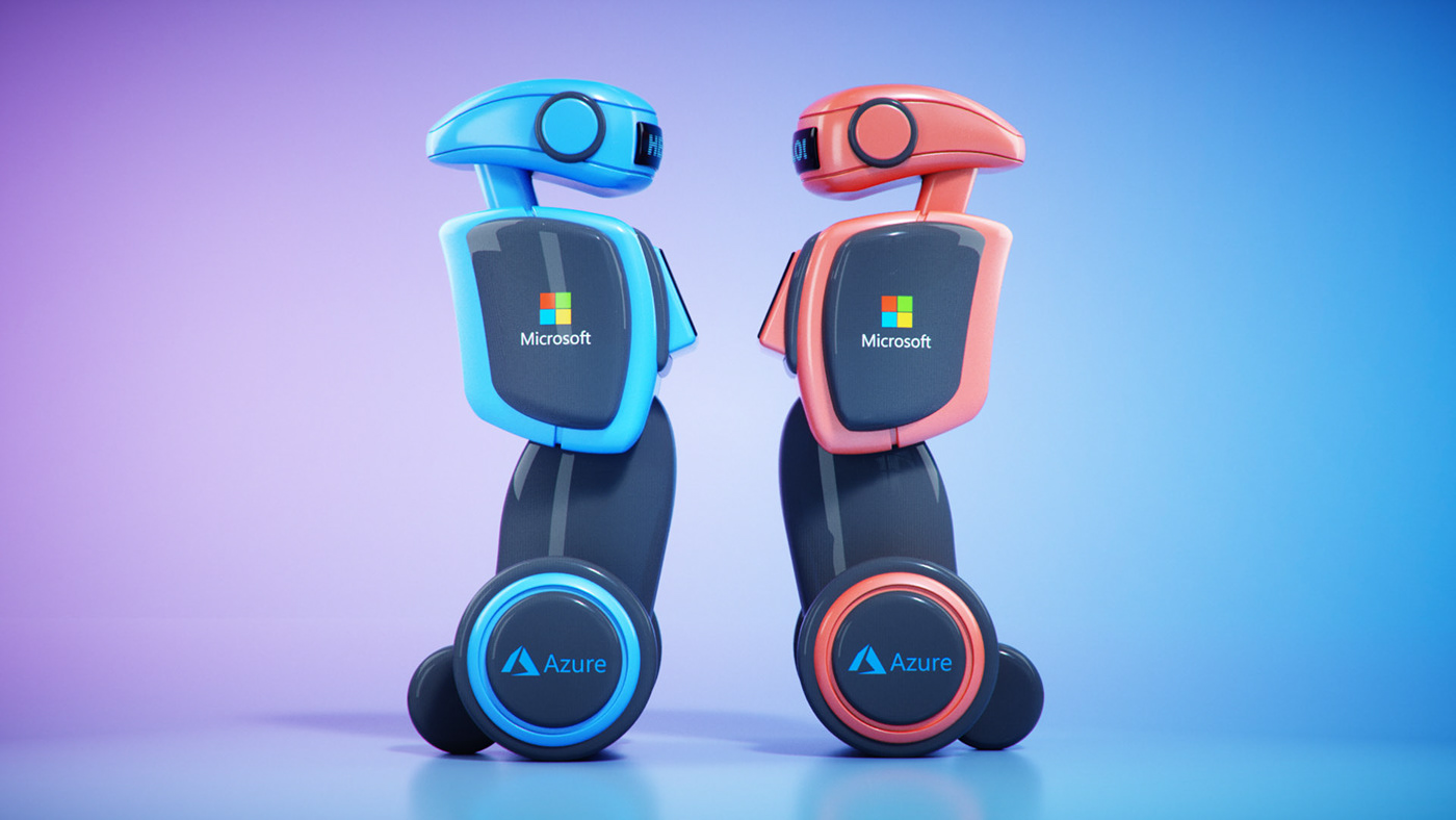 3d，robot，c4d，conceptual design，Microsoft，industrial design，