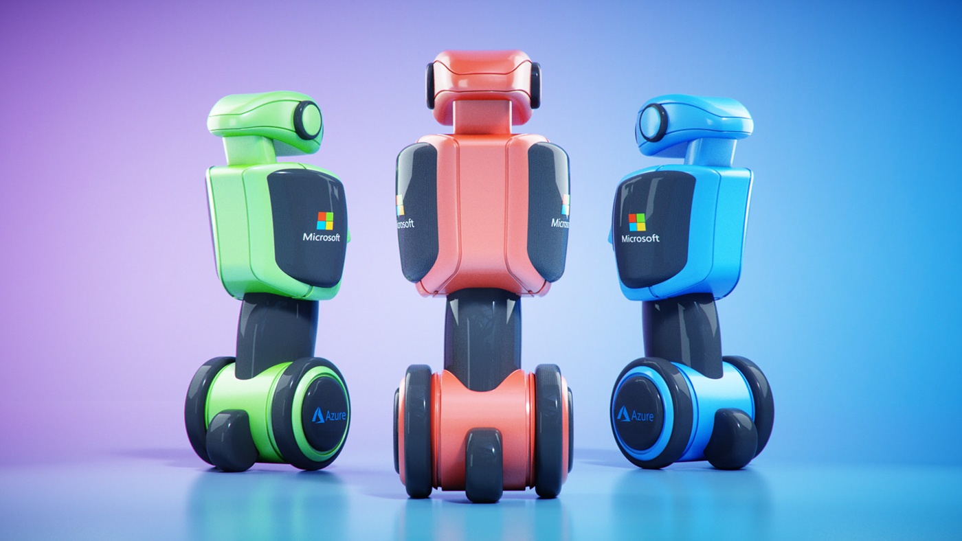 3d，robot，c4d，conceptual design，Microsoft，industrial design，