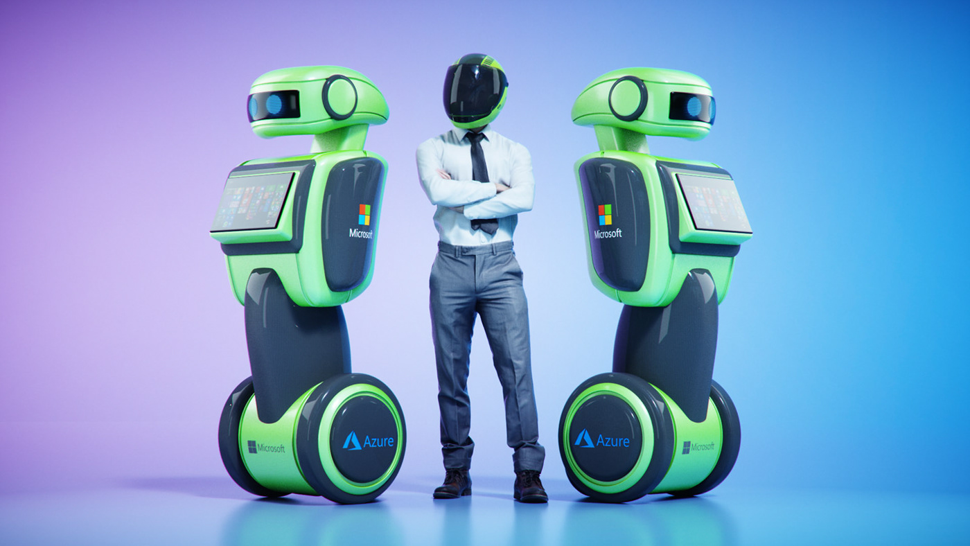 3d，robot，c4d，conceptual design，Microsoft，industrial design，