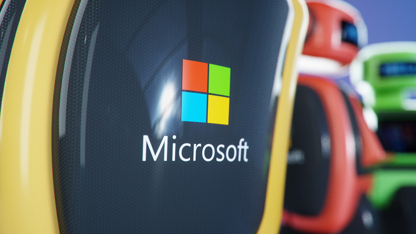 3d，robot，c4d，conceptual design，Microsoft，industrial design，