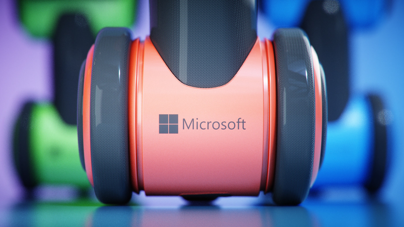 3d，robot，c4d，conceptual design，Microsoft，industrial design，