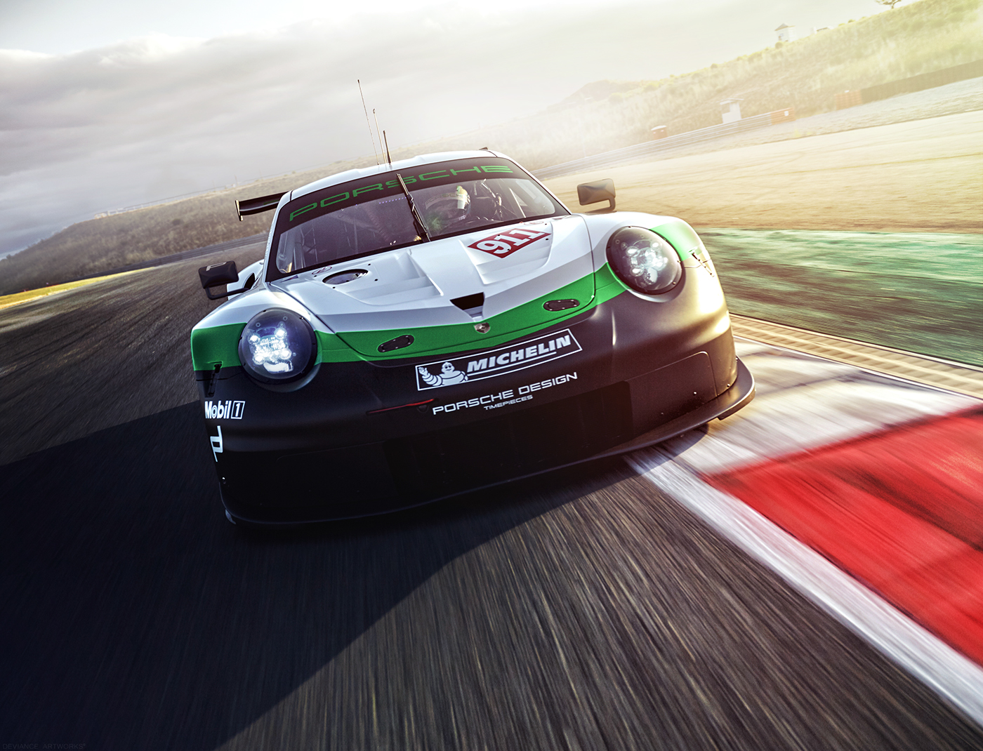 Porsche，racing，f1，green，
