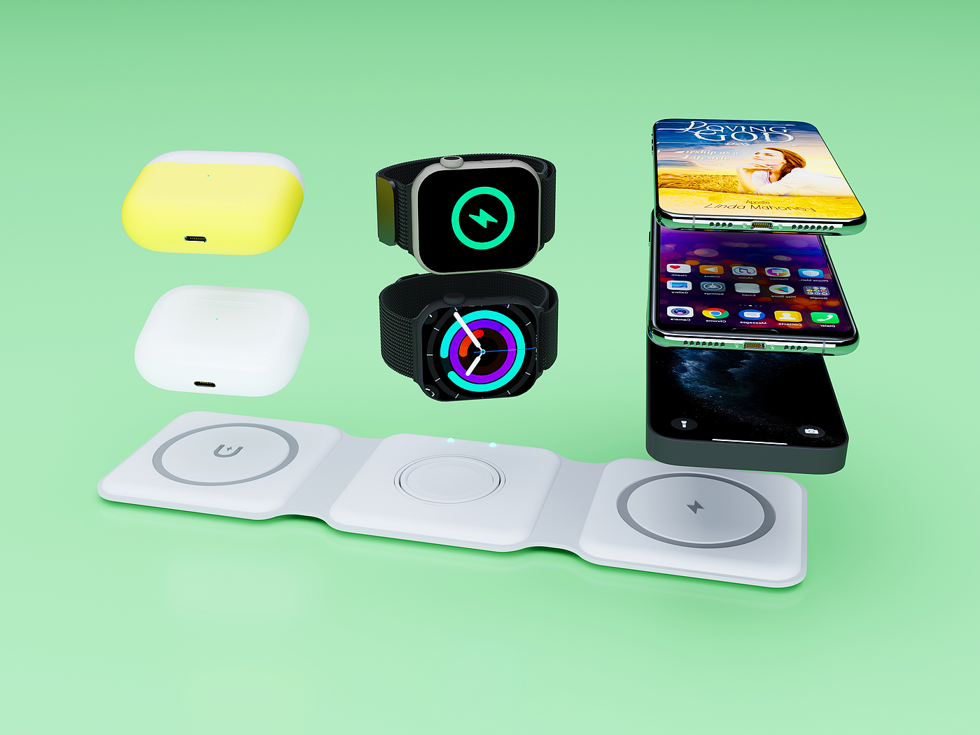 Folding wireless charging，