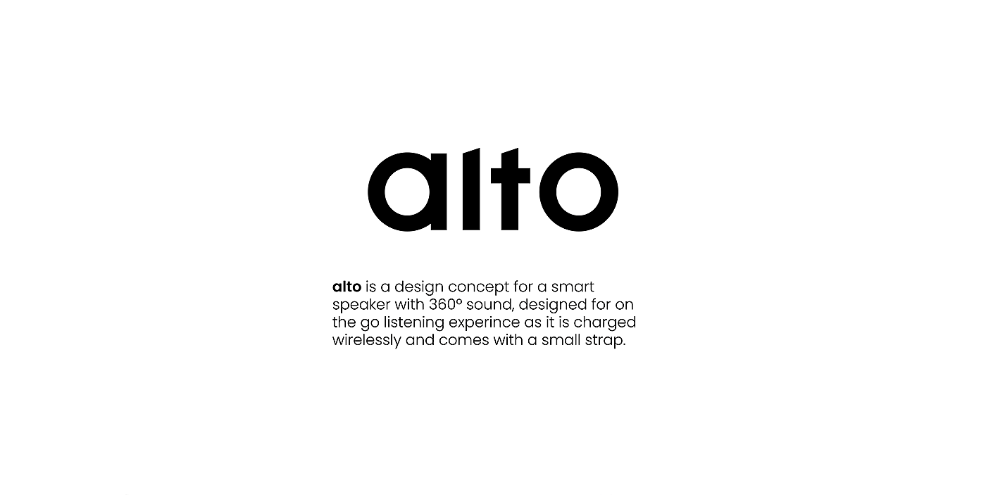 扬声器，蓝牙音箱，产品设计，概念设计，Alto，