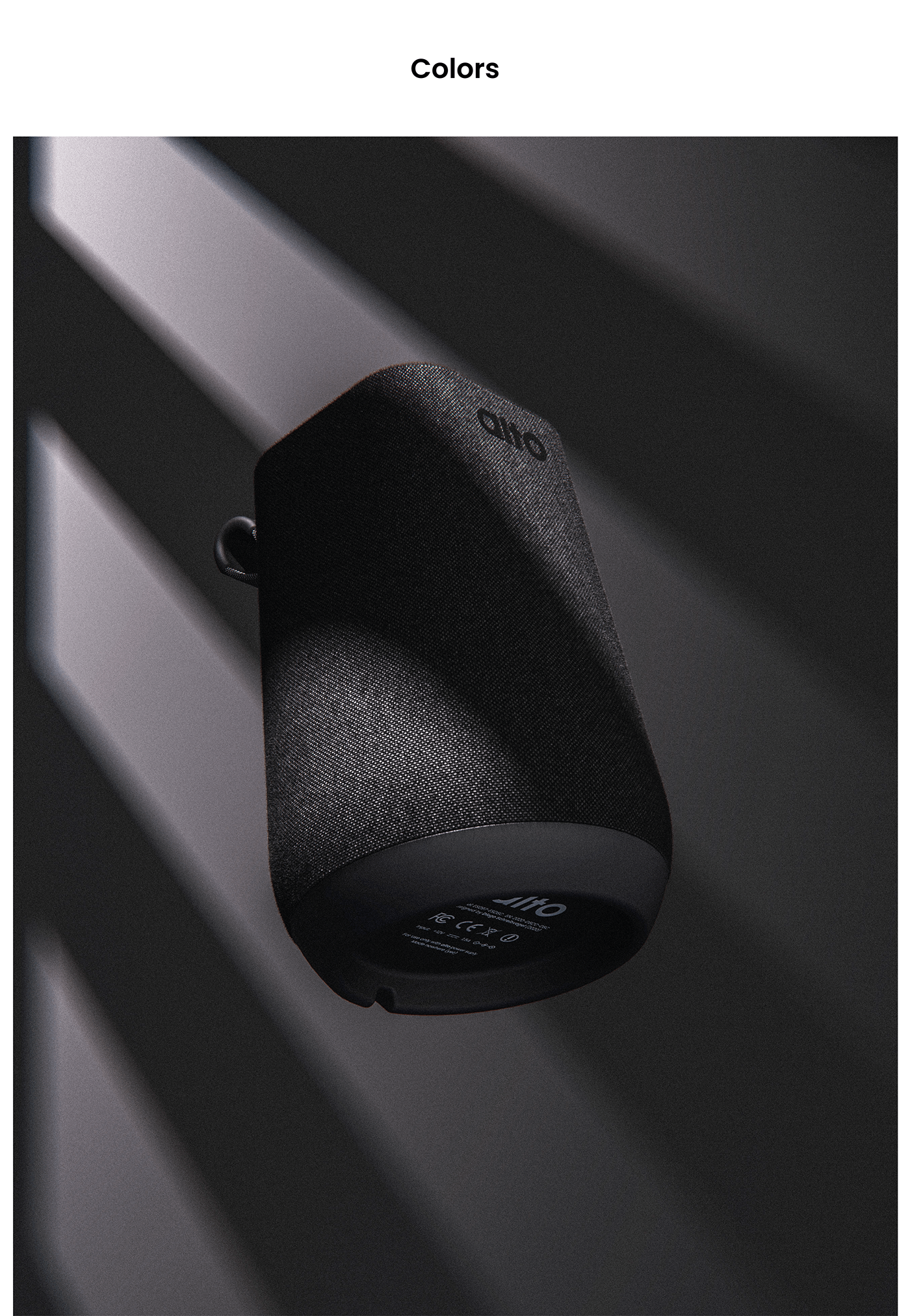 speaker，Bluetooth Speaker ，product design，conceptual design，Alto，