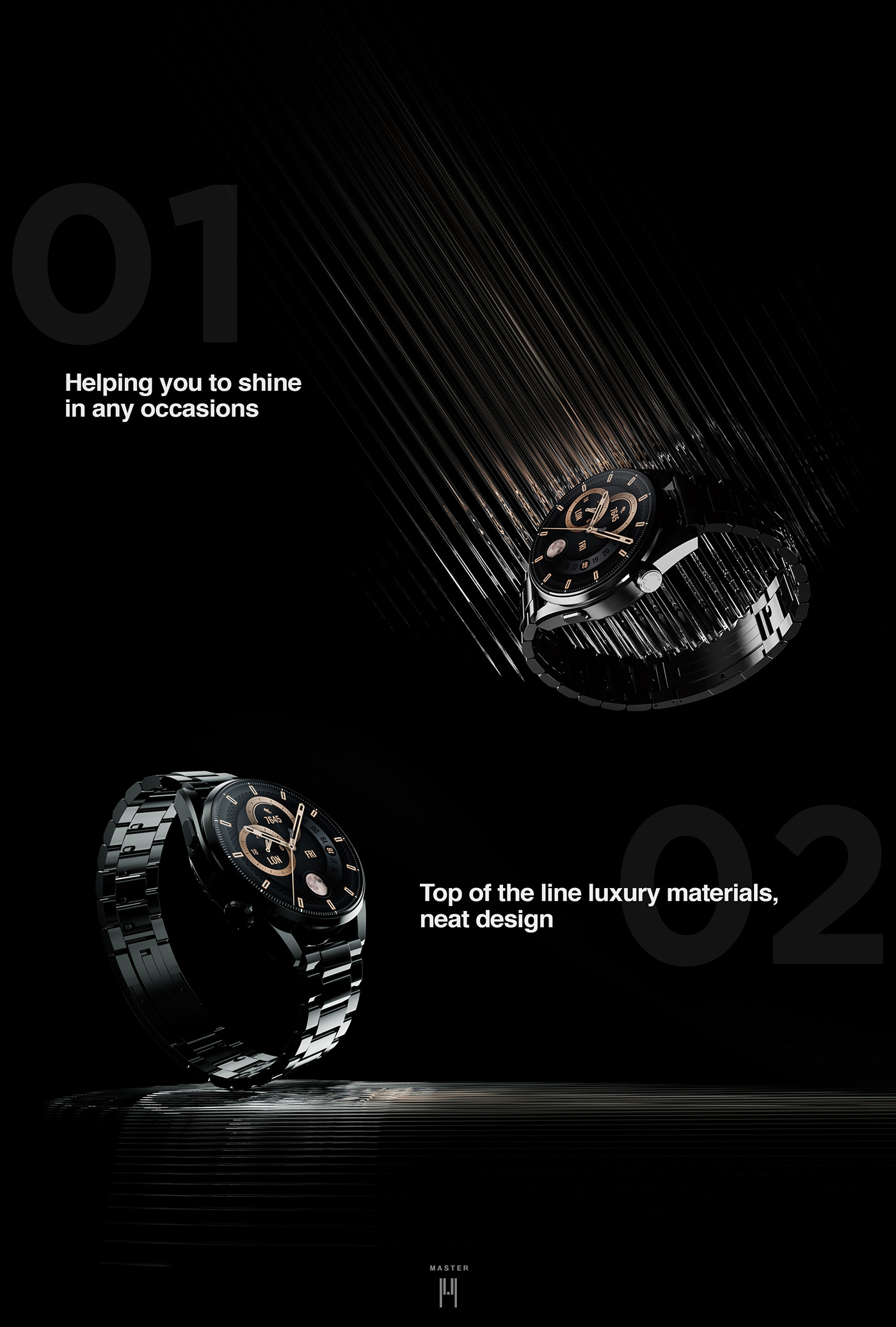 HUAWEI，Huawei，watch，product design，fashion，conceptual design，