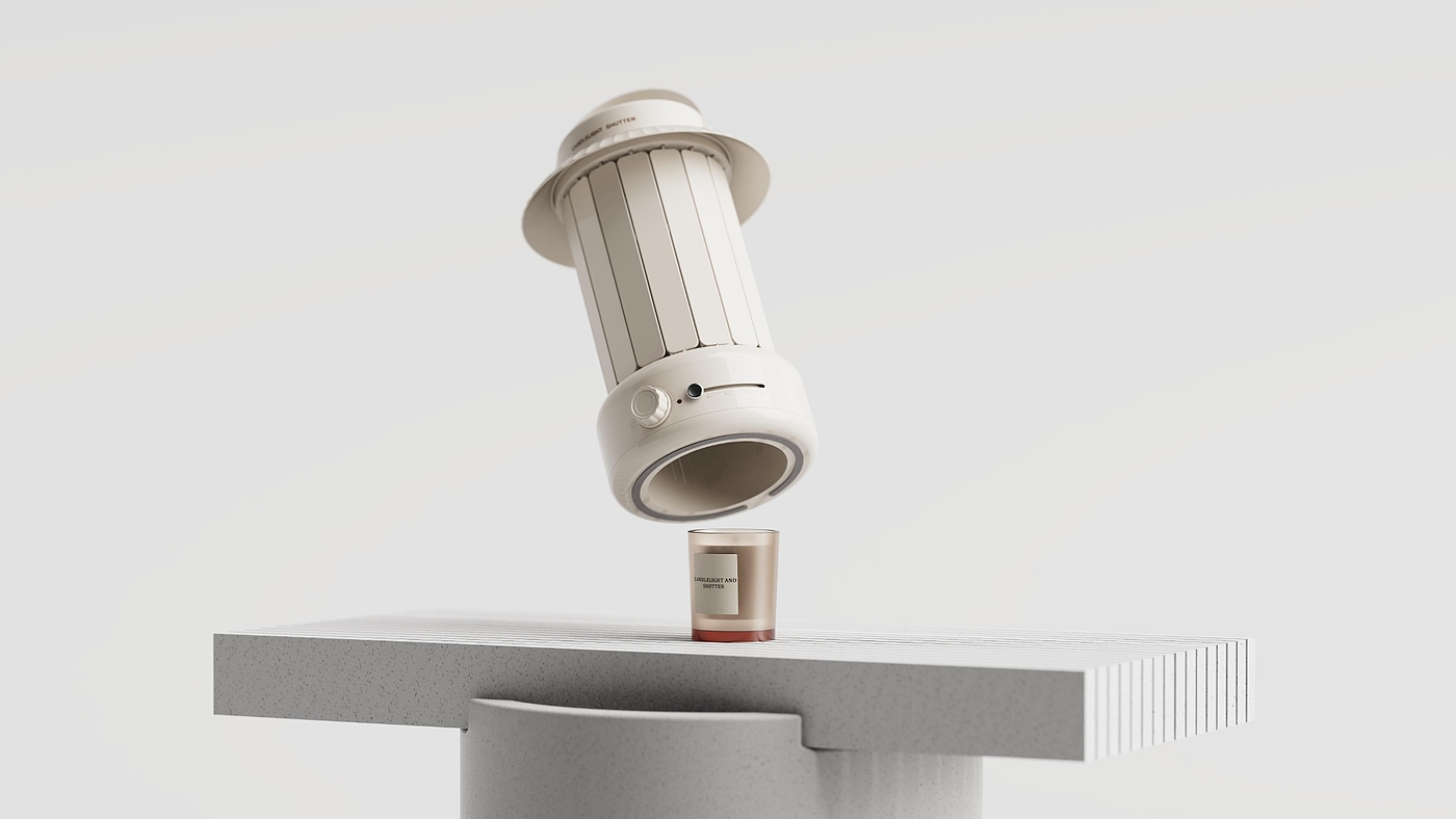 product design，industrial design，sample reels，Keyshot rendering，Fragrance，Melting wax lamp，