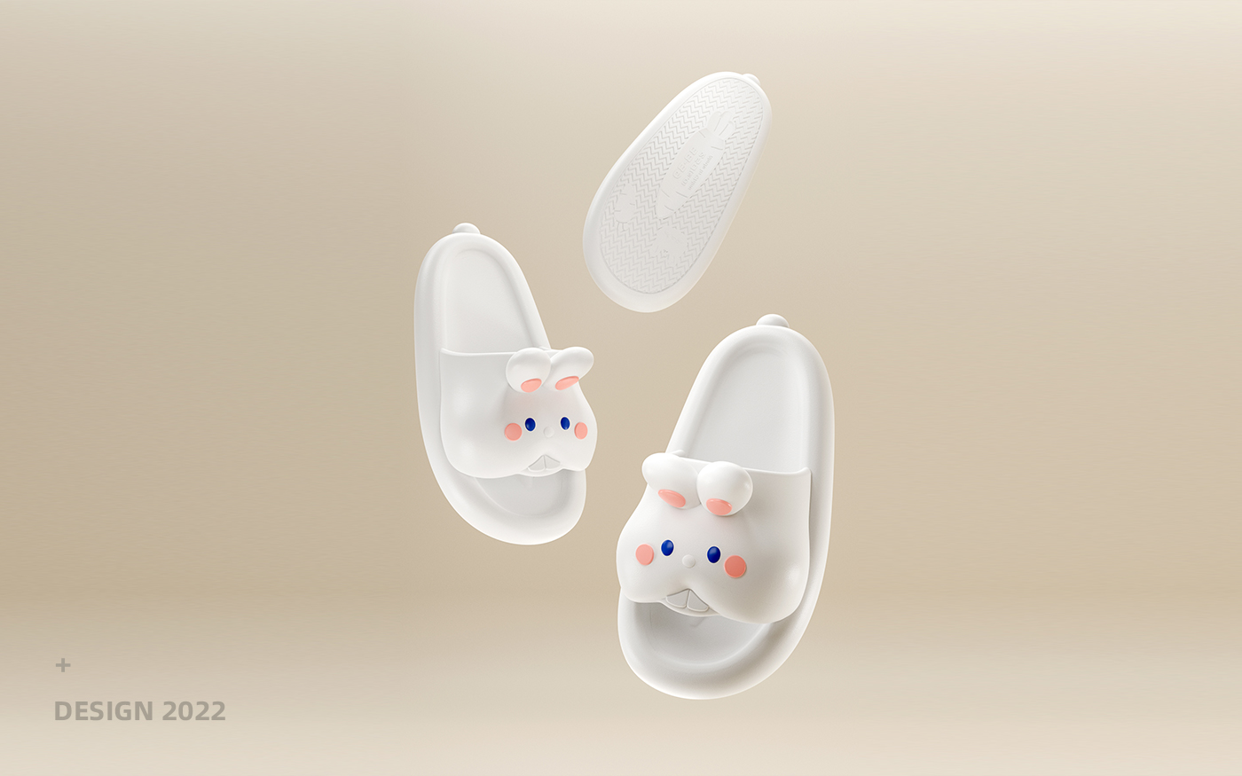 Rabbit slippers，