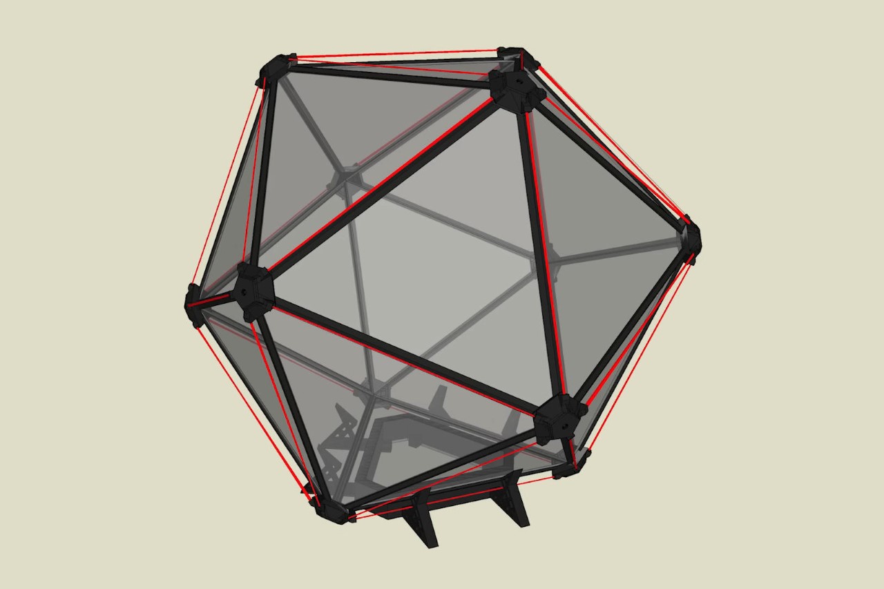 diy，Aquarium，icosahedral glass cylinder，