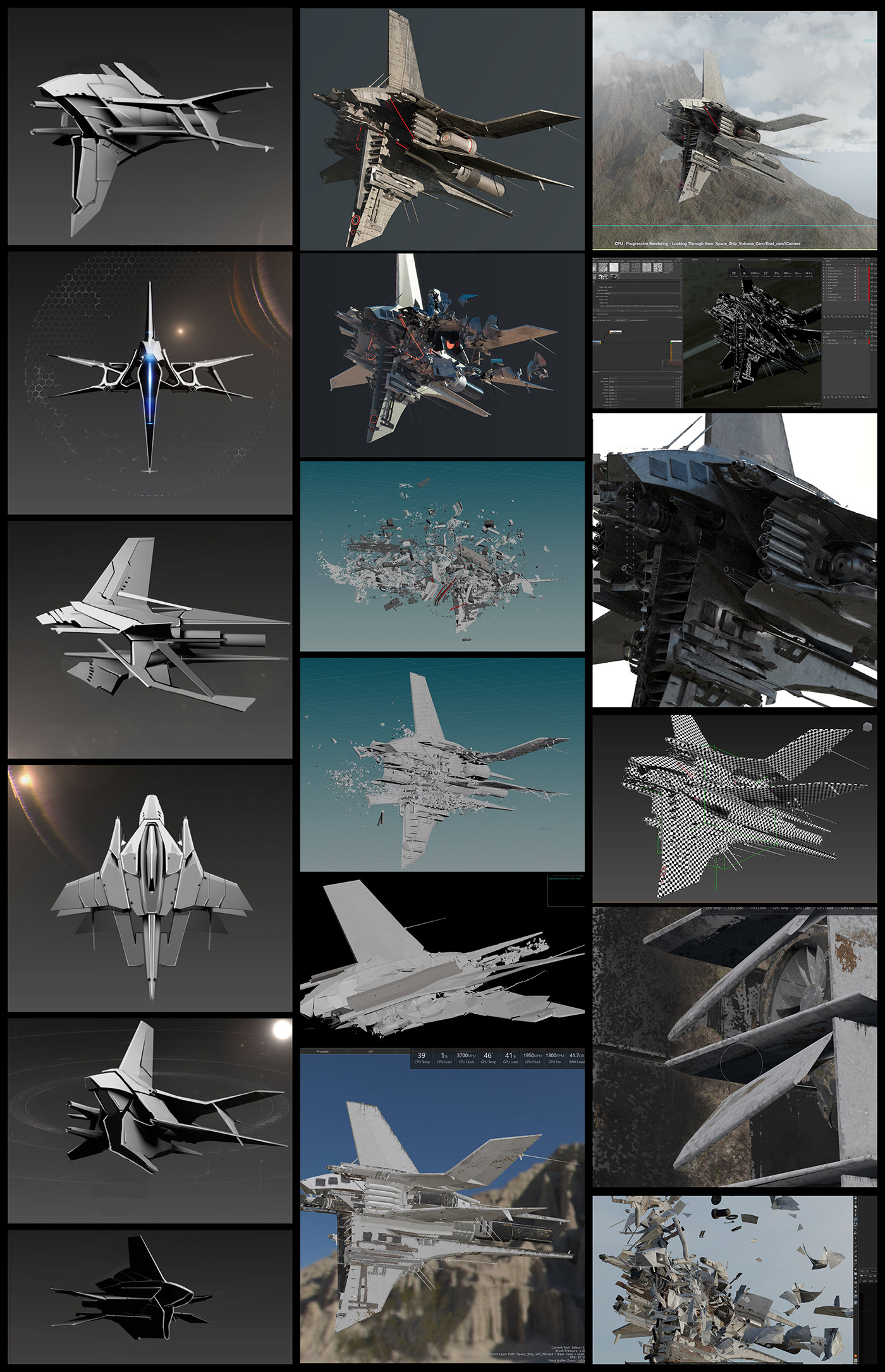fighter，Appearance design，future，Mechanical sense，product design，