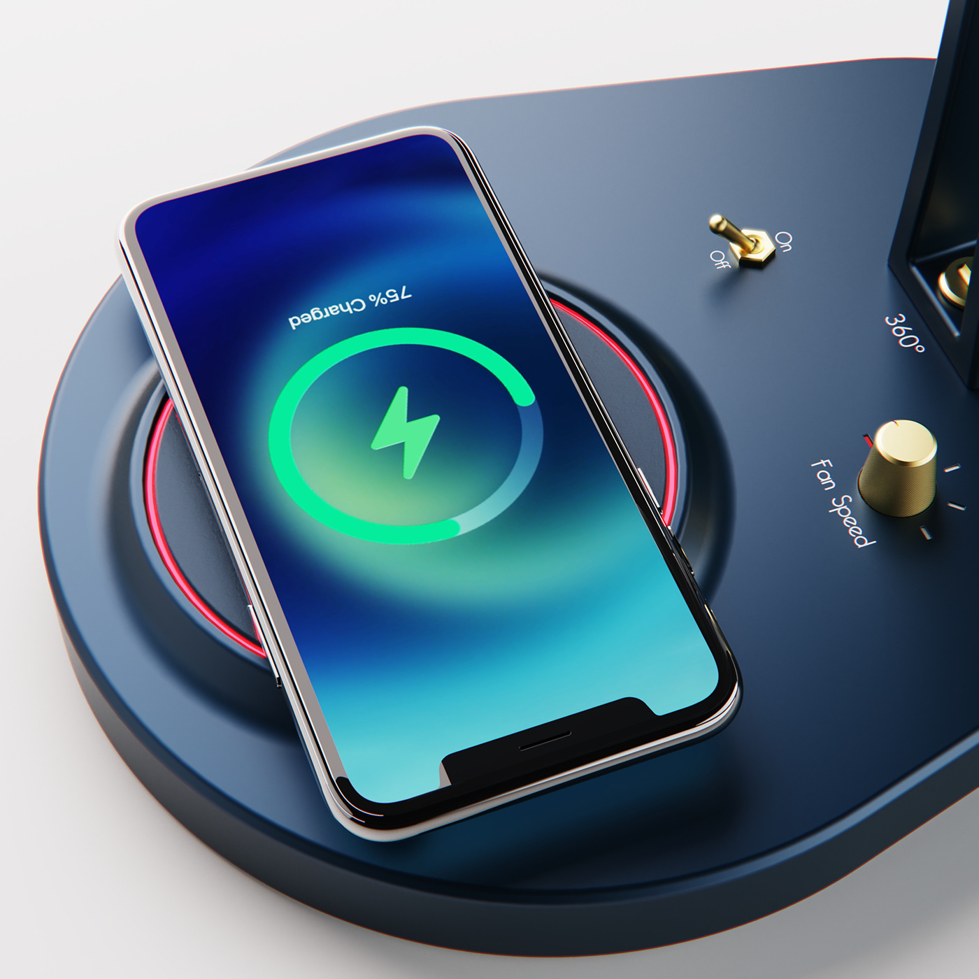 wireless charger ，Appearance design，electric fan，product design，