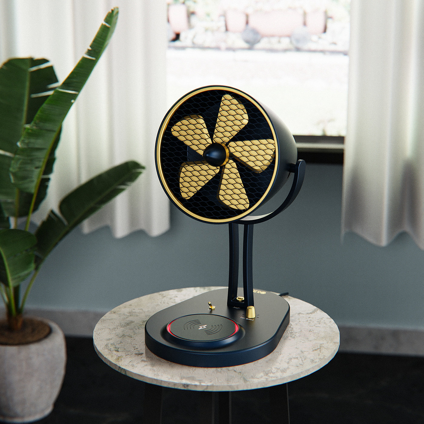 wireless charger ，Appearance design，electric fan，product design，