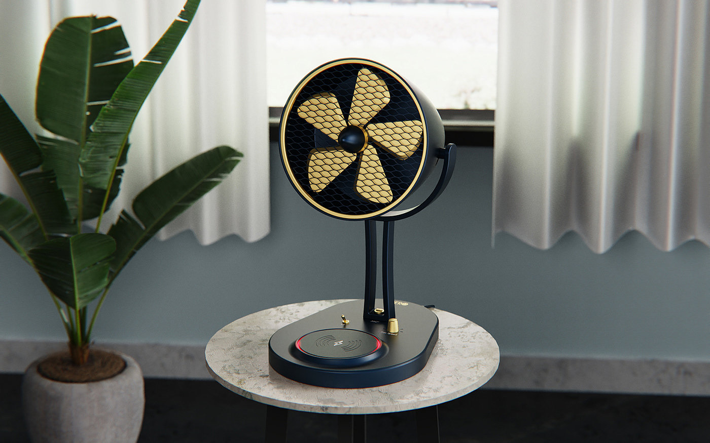 wireless charger ，Appearance design，electric fan，product design，