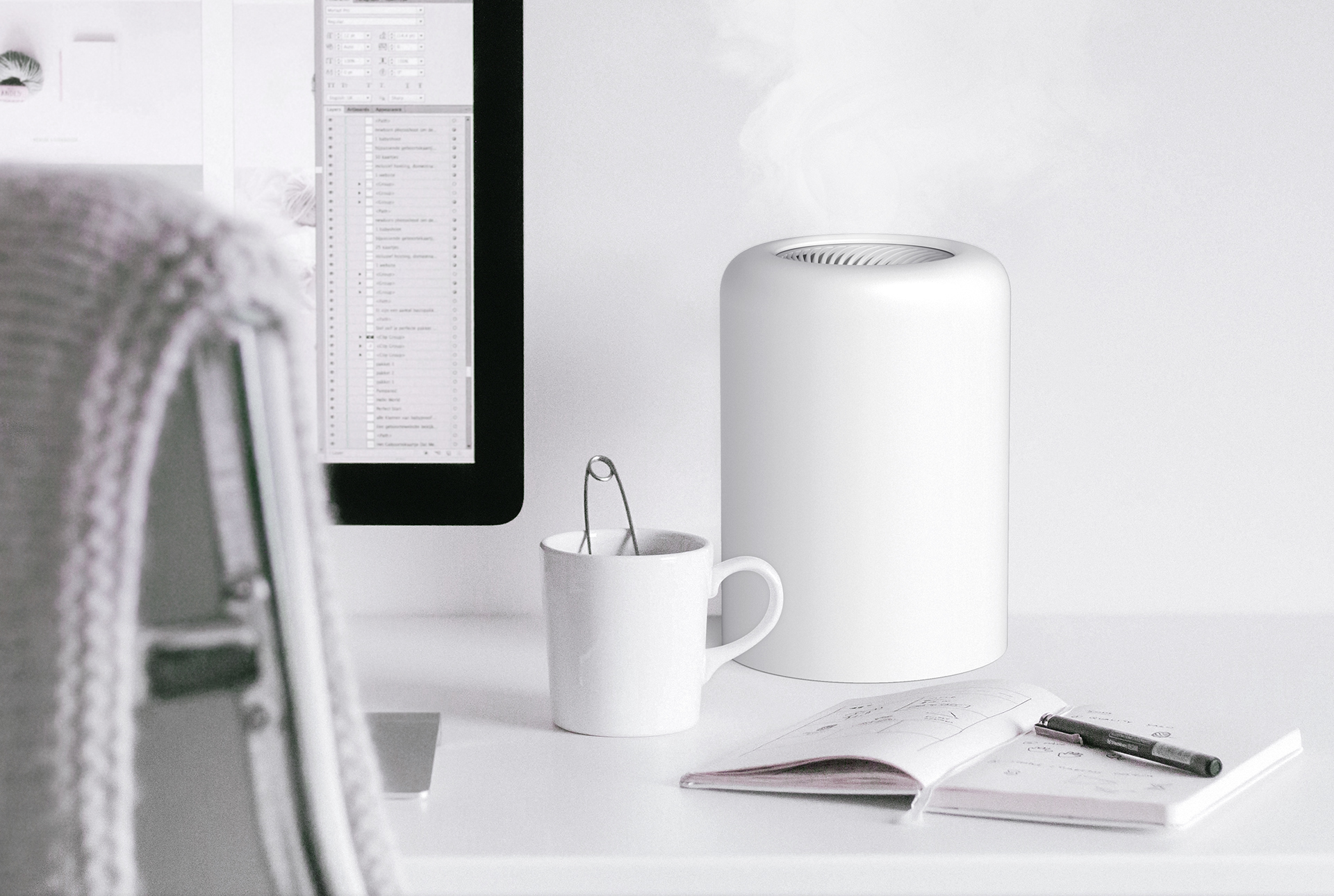 Humidifier，product design，Appearance design，delicate，Fragrance，