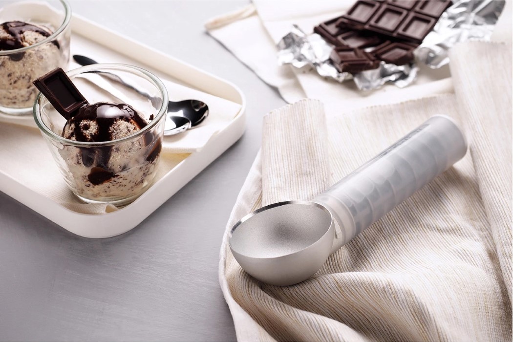 Spoon，Thermal conductive alloy，Minimalism，Ice cream spoon，