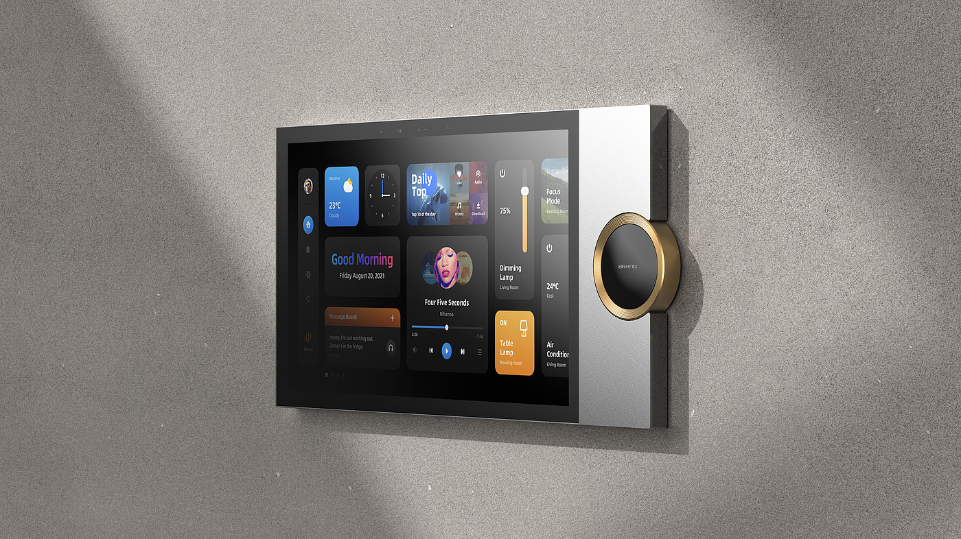 Smart Home, Switch, Central Control Screen，