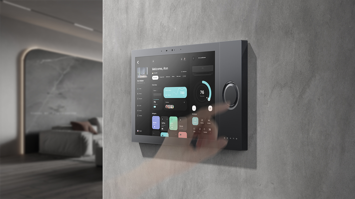 Smart Home, Switch, Central Control Screen，